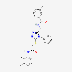 N-{[5-({2-[(2,3-dimethylphenyl)amino]-2-oxoethyl}thio)-4-phenyl-4H-1,2,4-triazol-3-yl]methyl}-3-methylbenzamide