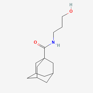 molecular formula C14H23NO2 B4819574 N-(3-hydroxypropyl)-1-adamantanecarboxamide 