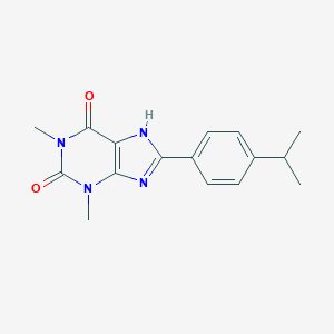 molecular formula C16H18N4O2 B481958 8-(4-isopropylphenyl)-1,3-dimethyl-3,7-dihydro-1H-purine-2,6-dione CAS No. 93214-86-9