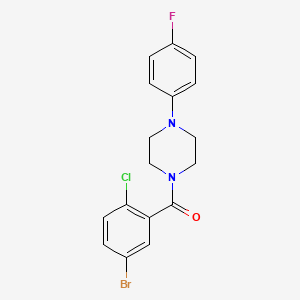 molecular formula C17H15BrClFN2O B4819580 1-(5-bromo-2-chlorobenzoyl)-4-(4-fluorophenyl)piperazine 