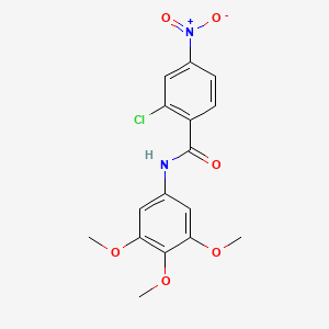 molecular formula C16H15ClN2O6 B4819584 2-chloro-4-nitro-N-(3,4,5-trimethoxyphenyl)benzamide 