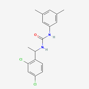 molecular formula C17H18Cl2N2O B4819609 N-[1-(2,4-dichlorophenyl)ethyl]-N'-(3,5-dimethylphenyl)urea 
