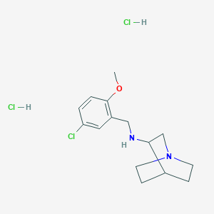 molecular formula C15H23Cl3N2O B4819684 N-(5-chloro-2-methoxybenzyl)quinuclidin-3-amine dihydrochloride 