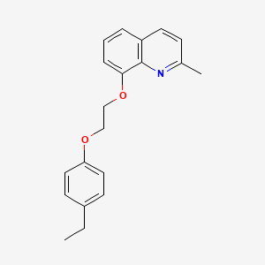 molecular formula C20H21NO2 B4819707 8-[2-(4-ethylphenoxy)ethoxy]-2-methylquinoline 