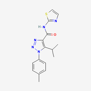 5-isopropyl-1-(4-methylphenyl)-N-1,3-thiazol-2-yl-1H-1,2,3-triazole-4-carboxamide