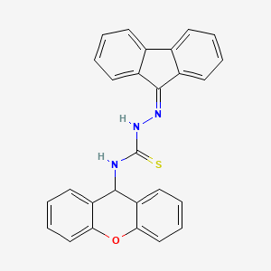 9H-fluoren-9-one N-9H-xanthen-9-ylthiosemicarbazone