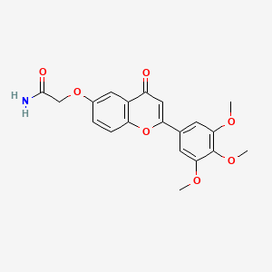 2-{[4-oxo-2-(3,4,5-trimethoxyphenyl)-4H-chromen-6-yl]oxy}acetamide