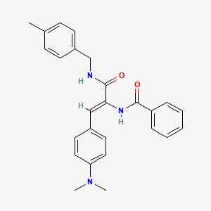 N-(2-[4-(dimethylamino)phenyl]-1-{[(4-methylbenzyl)amino]carbonyl}vinyl)benzamide