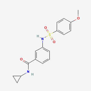 N-cyclopropyl-3-{[(4-methoxyphenyl)sulfonyl]amino}benzamide