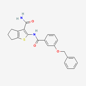 2-{[3-(benzyloxy)benzoyl]amino}-5,6-dihydro-4H-cyclopenta[b]thiophene-3-carboxamide