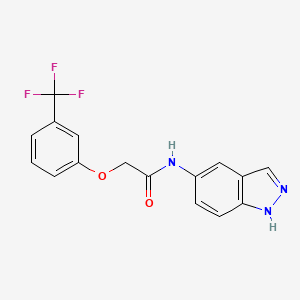 N-1H-indazol-5-yl-2-[3-(trifluoromethyl)phenoxy]acetamide