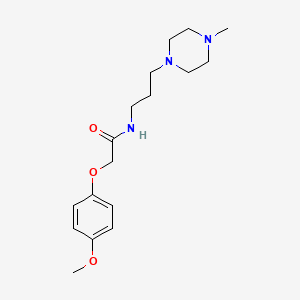 2-(4-methoxyphenoxy)-N-[3-(4-methyl-1-piperazinyl)propyl]acetamide