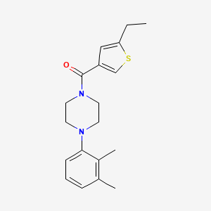 molecular formula C19H24N2OS B4819913 1-(2,3-dimethylphenyl)-4-[(5-ethyl-3-thienyl)carbonyl]piperazine 