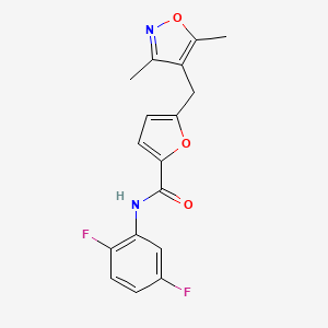 N-(2,5-difluorophenyl)-5-[(3,5-dimethyl-4-isoxazolyl)methyl]-2-furamide