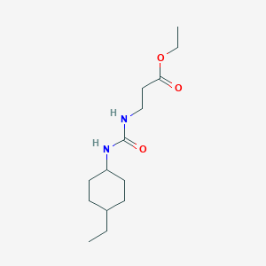 molecular formula C14H26N2O3 B4819934 ethyl N-{[(4-ethylcyclohexyl)amino]carbonyl}-beta-alaninate 