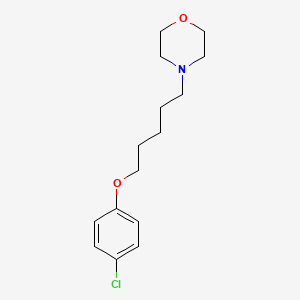 molecular formula C15H22ClNO2 B4819946 4-[5-(4-chlorophenoxy)pentyl]morpholine 