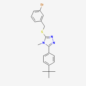 3-[(3-bromobenzyl)thio]-5-(4-tert-butylphenyl)-4-methyl-4H-1,2,4-triazole