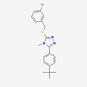 molecular formula C20H22BrN3S B4819974 3-[(3-bromobenzyl)thio]-5-(4-tert-butylphenyl)-4-methyl-4H-1,2,4-triazole 