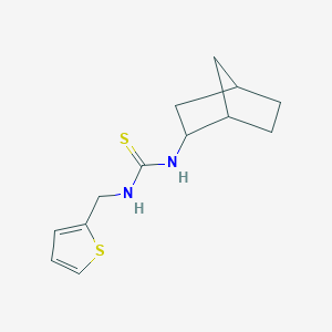 molecular formula C13H18N2S2 B4819987 N-bicyclo[2.2.1]hept-2-yl-N'-(2-thienylmethyl)thiourea 