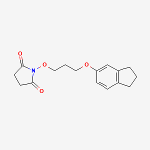 1-[3-(2,3-dihydro-1H-inden-5-yloxy)propoxy]-2,5-pyrrolidinedione