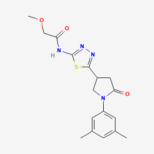 N-{5-[1-(3,5-dimethylphenyl)-5-oxo-3-pyrrolidinyl]-1,3,4-thiadiazol-2-yl}-2-methoxyacetamide