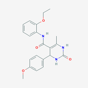 molecular formula C21H23N3O4 B482012 N-(2-ethoxyphenyl)-4-(4-methoxyphenyl)-6-methyl-2-oxo-1,2,3,4-tetrahydropyrimidine-5-carboxamide CAS No. 397863-19-3