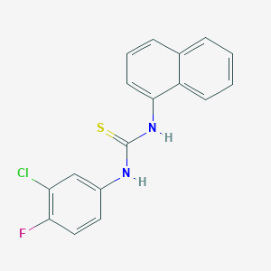 N-(3-chloro-4-fluorophenyl)-N'-1-naphthylthiourea