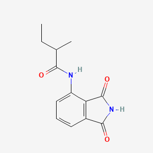 molecular formula C13H14N2O3 B4820143 N-(1,3-dioxo-2,3-dihydro-1H-isoindol-4-yl)-2-methylbutanamide 