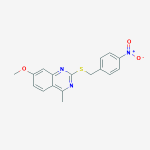 7-methoxy-4-methyl-2-[(4-nitrobenzyl)thio]quinazoline