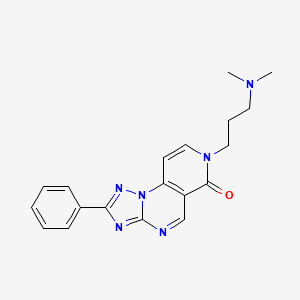 molecular formula C19H20N6O B4820148 7-[3-(dimethylamino)propyl]-2-phenylpyrido[3,4-e][1,2,4]triazolo[1,5-a]pyrimidin-6(7H)-one 