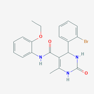 molecular formula C20H20BrN3O3 B482020 4-(2-bromophenyl)-N-(2-ethoxyphenyl)-6-methyl-2-oxo-1,2,3,4-tetrahydropyrimidine-5-carboxamide CAS No. 361182-38-9