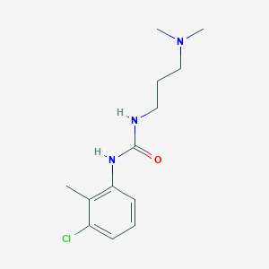 molecular formula C13H20ClN3O B4820200 N-(3-chloro-2-methylphenyl)-N'-[3-(dimethylamino)propyl]urea 