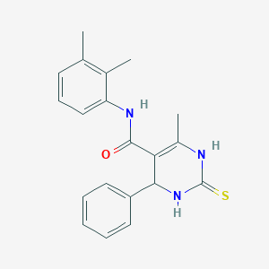 molecular formula C20H21N3OS B482022 N-(2,3-dimethylphenyl)-6-methyl-4-phenyl-2-thioxo-1,2,3,4-tetrahydropyrimidine-5-carboxamide CAS No. 372975-08-1