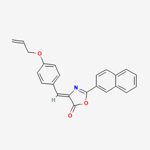 molecular formula C23H17NO3 B4820237 4-[4-(allyloxy)benzylidene]-2-(2-naphthyl)-1,3-oxazol-5(4H)-one 