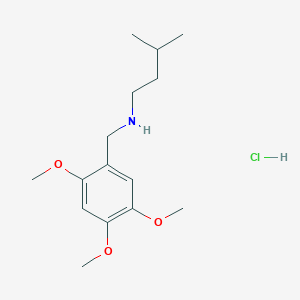 molecular formula C15H26ClNO3 B4820240 (3-methylbutyl)(2,4,5-trimethoxybenzyl)amine hydrochloride 
