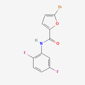 molecular formula C11H6BrF2NO2 B4820248 5-bromo-N-(2,5-difluorophenyl)-2-furamide 