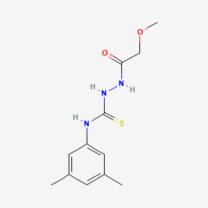 molecular formula C12H17N3O2S B4820260 N-(3,5-dimethylphenyl)-2-(methoxyacetyl)hydrazinecarbothioamide 