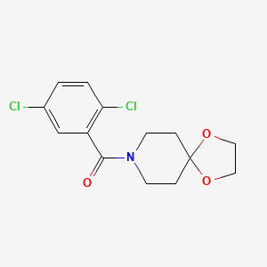 molecular formula C14H15Cl2NO3 B4820264 8-(2,5-dichlorobenzoyl)-1,4-dioxa-8-azaspiro[4.5]decane 