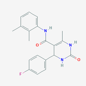 molecular formula C20H20FN3O2 B482027 N-(2,3-dimethylphenyl)-4-(4-fluorophenyl)-6-methyl-2-oxo-1,2,3,4-tetrahydropyrimidine-5-carboxamide CAS No. 361182-49-2