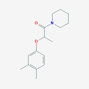 molecular formula C16H23NO2 B4820273 1-[2-(3,4-dimethylphenoxy)propanoyl]piperidine 