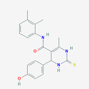 molecular formula C20H21N3O2S B482030 N-(2,3-dimethylphenyl)-6-(4-hydroxyphenyl)-4-methyl-2-sulfanyl-1,6-dihydropyrimidine-5-carboxamide CAS No. 374086-68-7