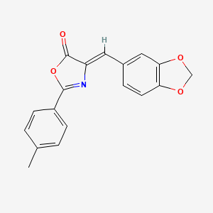 4-(1,3-benzodioxol-5-ylmethylene)-2-(4-methylphenyl)-1,3-oxazol-5(4H)-one