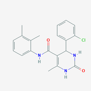 molecular formula C20H20ClN3O2 B482036 4-(2-chlorophenyl)-N-(2,3-dimethylphenyl)-6-methyl-2-oxo-1,2,3,4-tetrahydropyrimidine-5-carboxamide CAS No. 361182-58-3