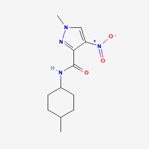 1-methyl-N-(4-methylcyclohexyl)-4-nitro-1H-pyrazole-3-carboxamide