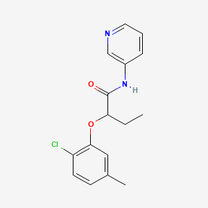 2-(2-chloro-5-methylphenoxy)-N-3-pyridinylbutanamide