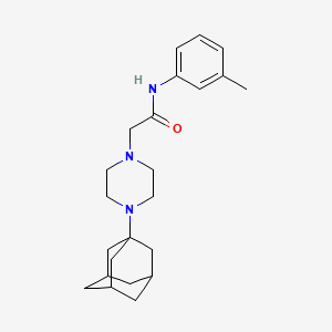 2-[4-(1-adamantyl)-1-piperazinyl]-N-(3-methylphenyl)acetamide