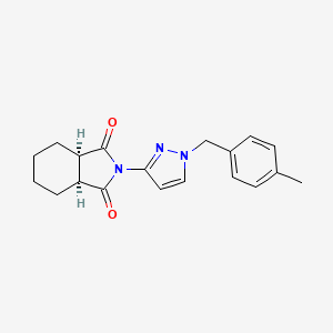 (3aR,7aS)-2-[1-(4-methylbenzyl)-1H-pyrazol-3-yl]hexahydro-1H-isoindole-1,3(2H)-dione