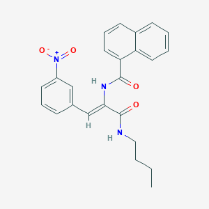 N-[1-[(butylamino)carbonyl]-2-(3-nitrophenyl)vinyl]-1-naphthamide