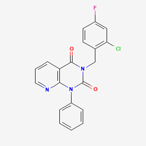 3-(2-chloro-4-fluorobenzyl)-1-phenylpyrido[2,3-d]pyrimidine-2,4(1H,3H)-dione