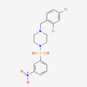 1-(2,4-dichlorobenzyl)-4-[(3-nitrophenyl)sulfonyl]piperazine